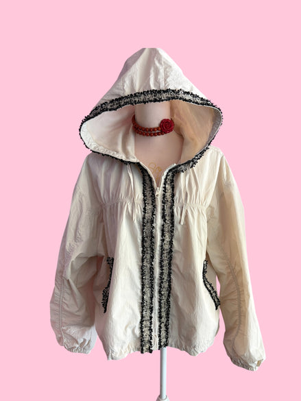 Chanellina rain jacket - giacchina antipioggia con passamaneria