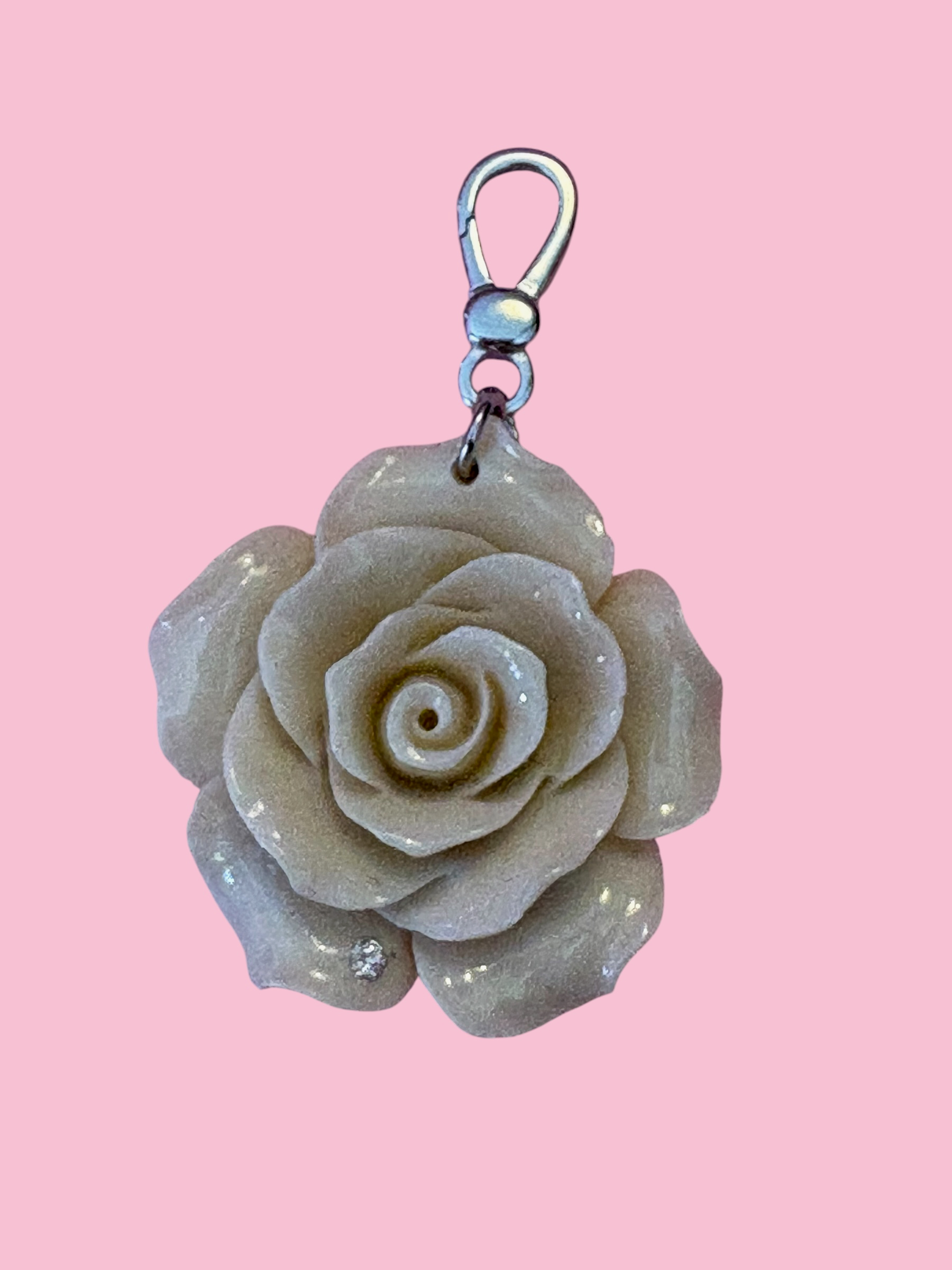 CHARM  Rosa - corno e argento 925