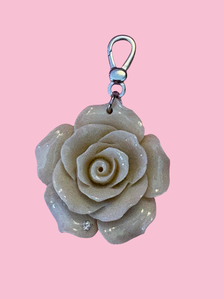 CHARM  Rosa - corno e argento 925