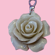 CHARM  Rosa - corno e argento 925
