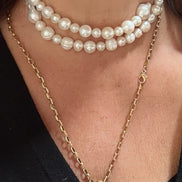 INCANTEVOLE -  Chocker  contrarié perle coltivate mix con barocche terminali