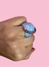 Anello CALCEDONIO con 925 argento e zirconi