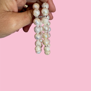 Bracciale Bisette -  2 giri perle barocche color avorio chiaro