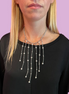 Collana Haute Couture a Frange – Ematite, Perle e Argento 925