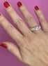 Anello TUBOGAS slim argento 925 con cuore zircone