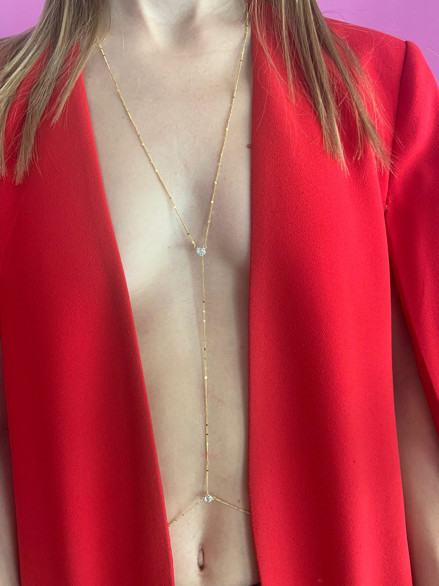 Body Chain con zirconi