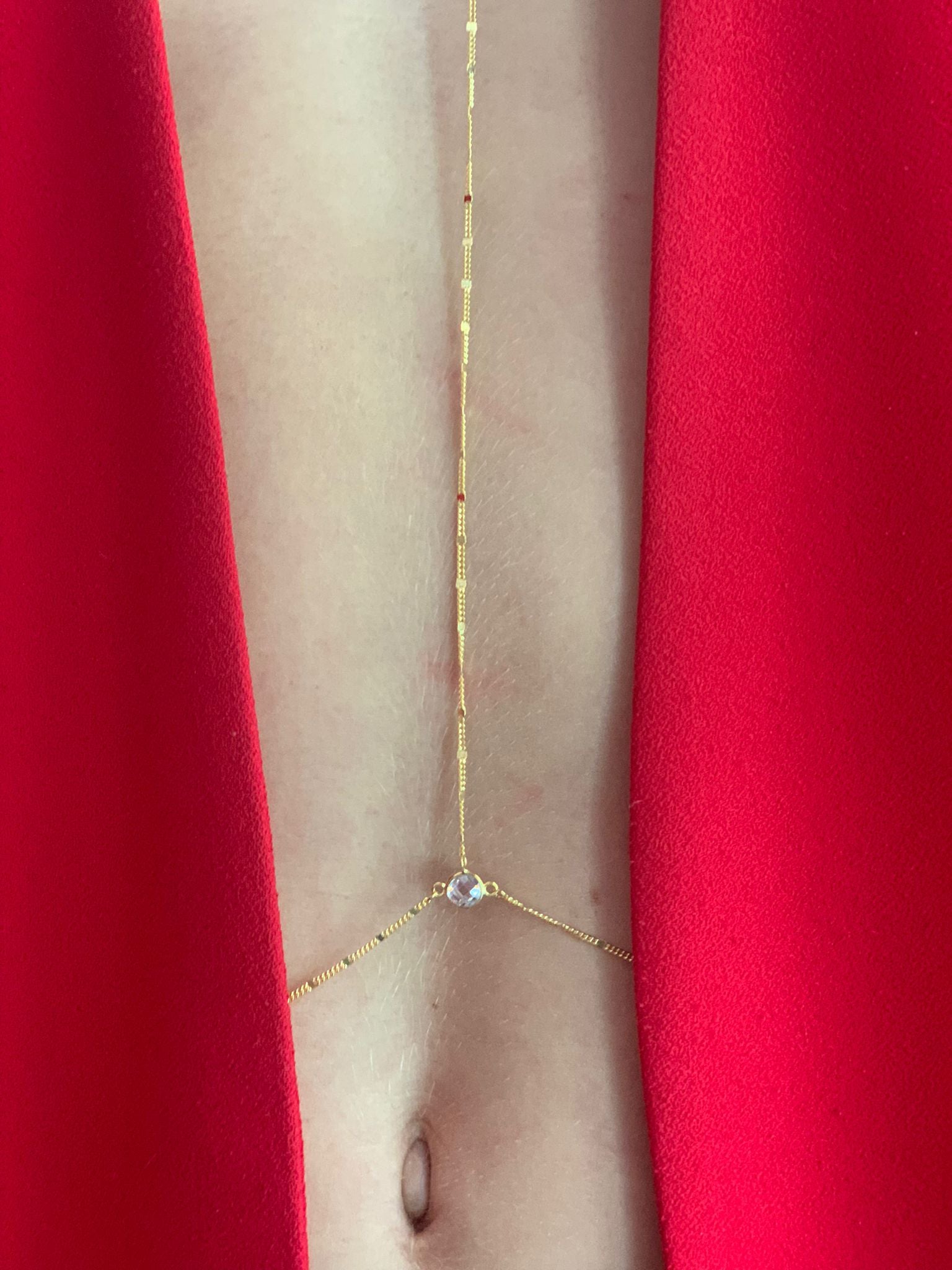 Body Chain con zirconi