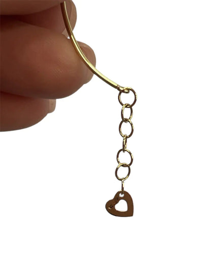 Bracciale rigido oro 18 kt con diamanti con iniziale personalizzabile
