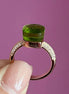 Anello QUADRATO - verde bosco