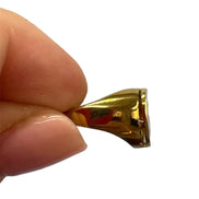 AMORISSIMO Anello chevalier cuore in oro 18kt con lettera di brillanti