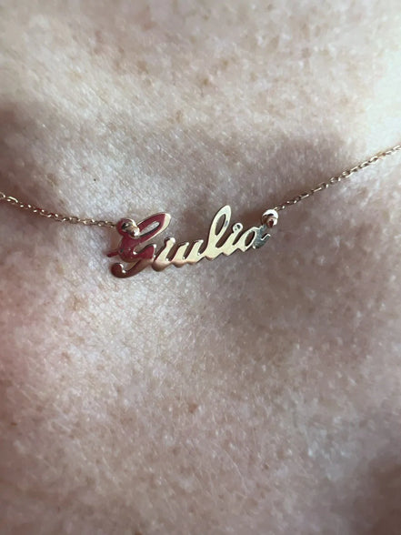 Collana Carrie 0,7 personalizzabile oro 18 kt