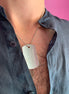 Collana Uomo con tag militare in argento 925