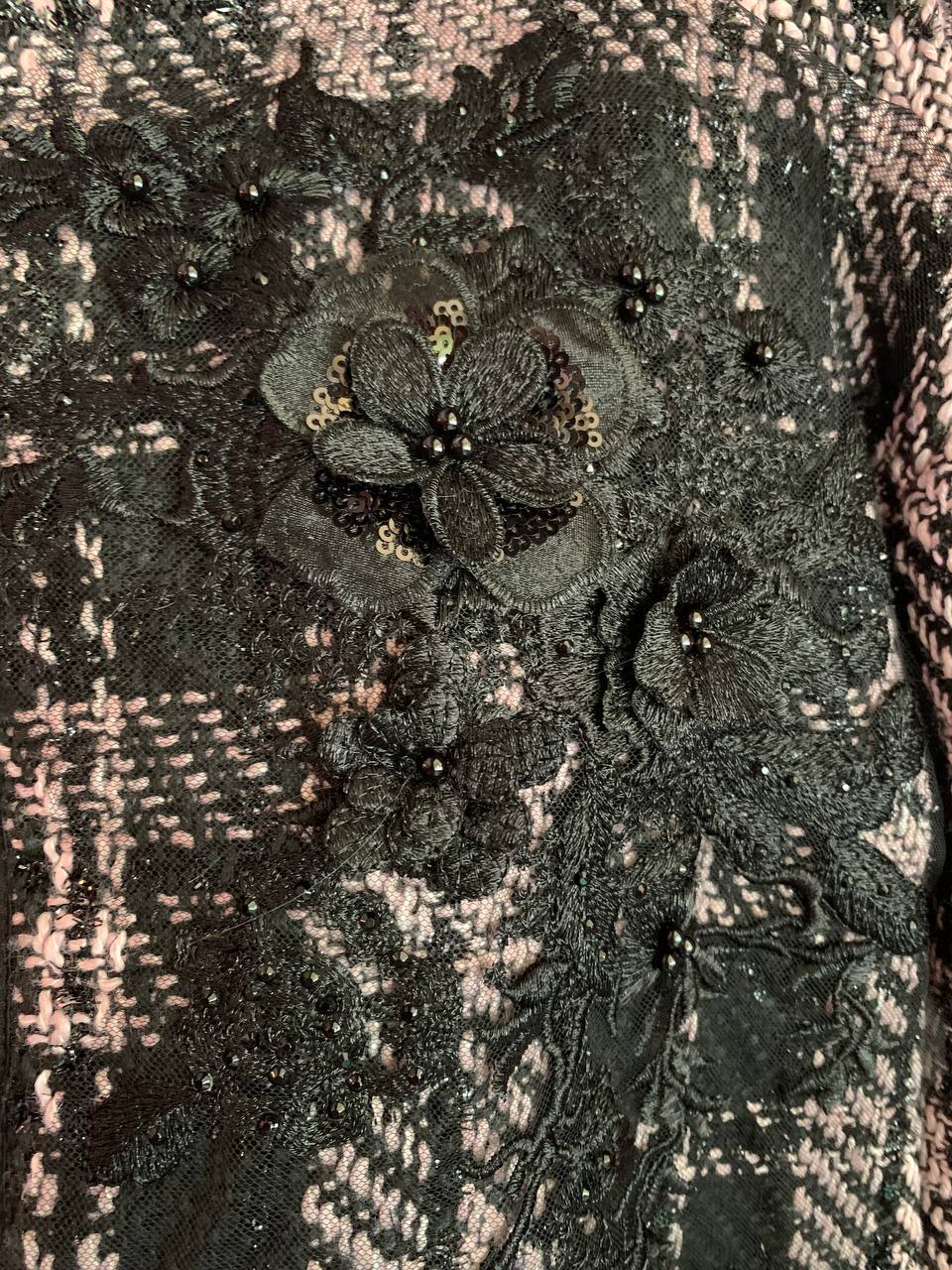 Deauville Gilet tartan nero e lilla