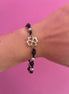 NODINI - Bracciale con onice e quadrifoglio