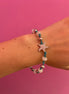 NODINI - Bracciale con cordino azzurro e stella
