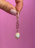 Mono orecchino - VITA argento 925 oro rosa con perla