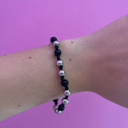 NODINI - Bracciale con onice e argento 925