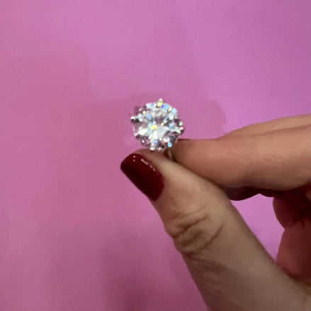 Anello Jumbo solitario - travel ring - 925 argento
