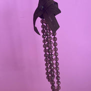 Collana topazio fumè con fiocco