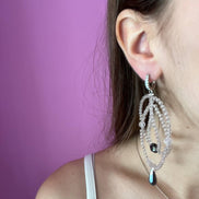 Collezione Arabesque - Orecchini quarzo rosa