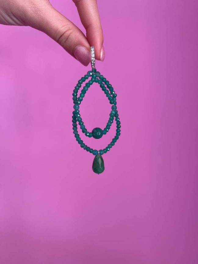 Collezione Arabesque - Orecchini giada verde