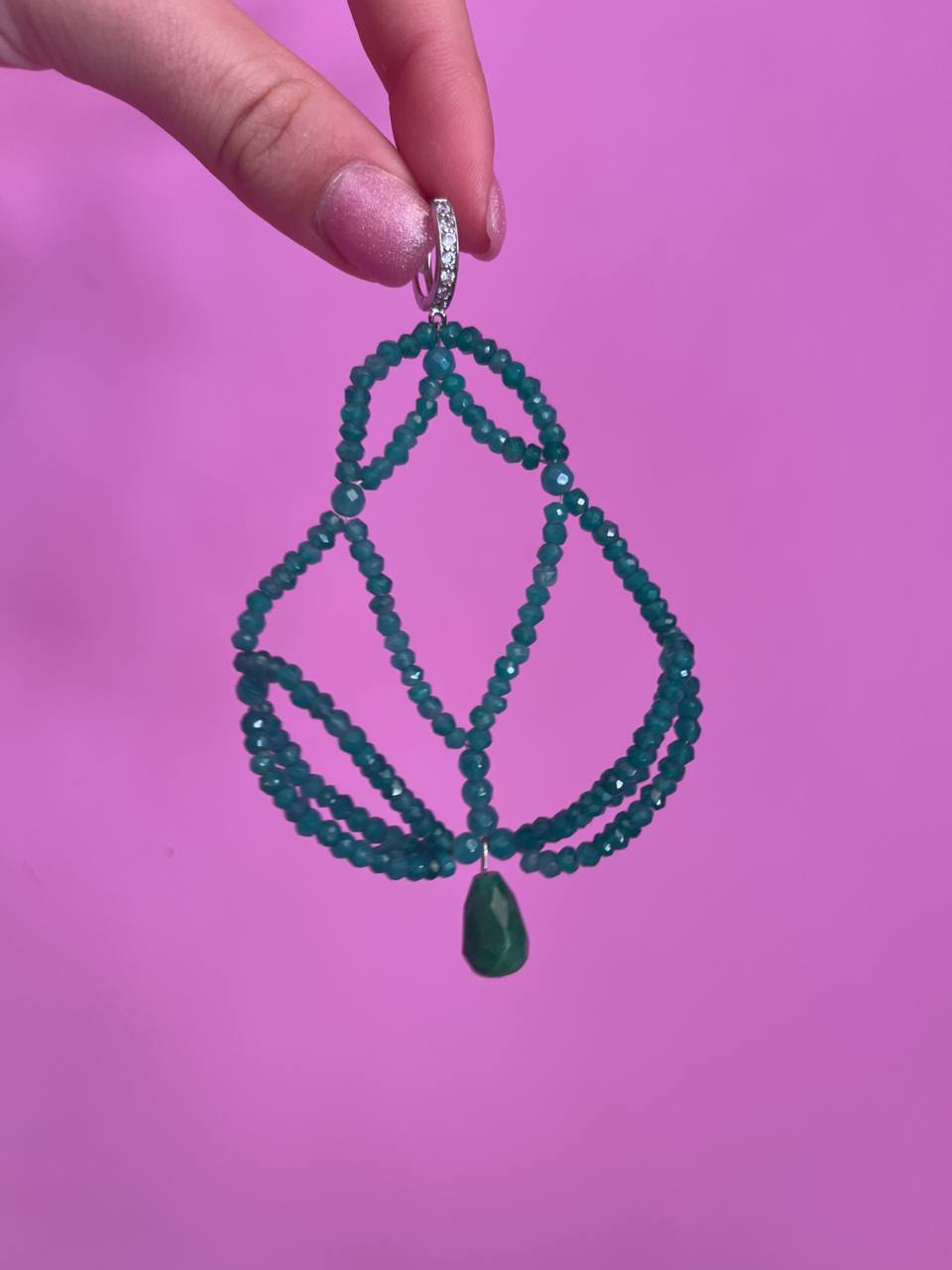 Collezione Arabesque - Orecchini giada verde