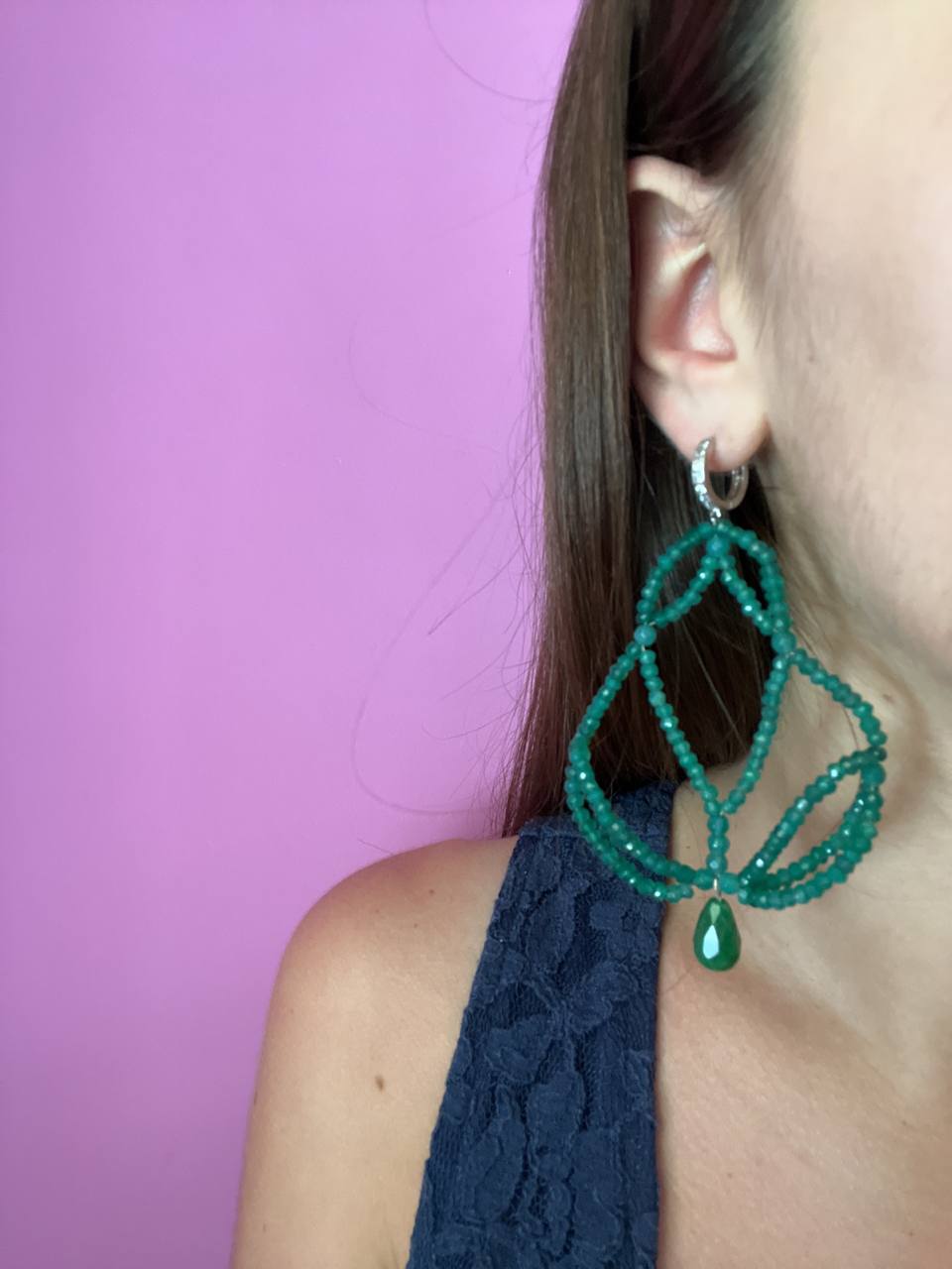 Collezione Arabesque - Orecchini giada verde