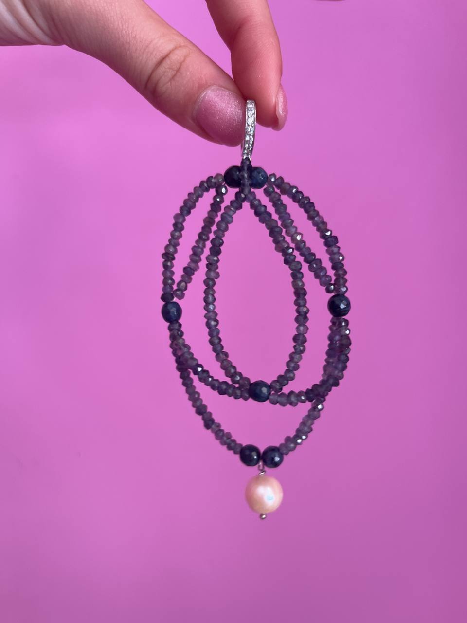 Collezione Arabesque - Orecchini eolite e perla barocca coltivata