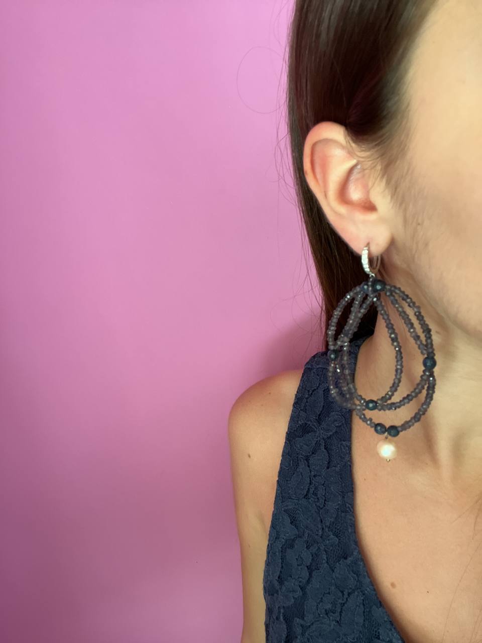 Collezione Arabesque - Orecchini eolite e perla barocca coltivata