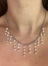 Collana cascata perle coltivate