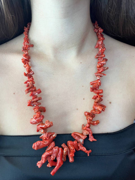 Collezione mediterranea - Collana corallo rosso naturale