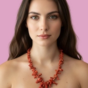 Collezione mediterranea - Collana corallo rosso naturale