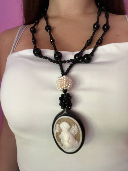 Collezione Cammei - Collana onice e cammeo Angelo