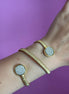 Bracciale slim Tubogas triplo con cerchi zirconi