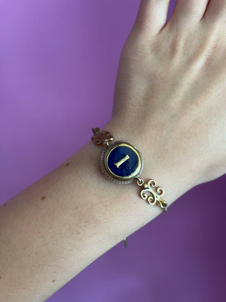 Bracciale con iniziale I