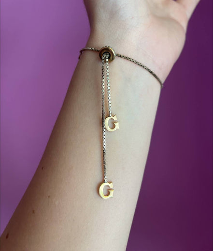 Bracciale con iniziale G