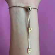 Bracciale con iniziale P