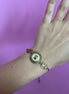 Bracciale con iniziale S