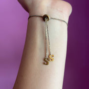 Bracciale con iniziale S