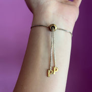 Bracciale con iniziale P