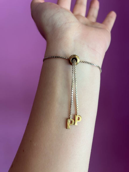 Bracciale con iniziale P