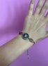 Bracciale con iniziale F