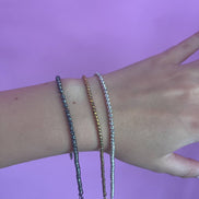 Bracciale diamantato argento 925 mm4