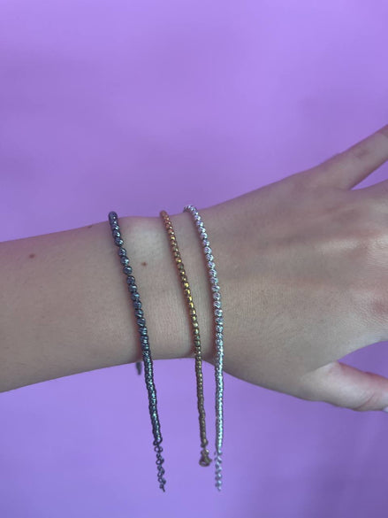 Bracciale diamantato argento 925 mm2