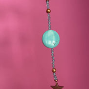 Second Life - Bracciale turchese, topazio e stella oro rosa