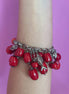 Bracciale MEDITERRANEA con corallo bamboo e charms in argento 925