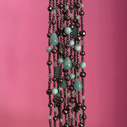 MAGNIFICO  Bracciale multifili - 10 file - angelite e ematite