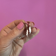 Orecchini Fulmini argento 925 rosé