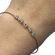 Bracciale  AMORE rigido oro 18 kt con diamanti