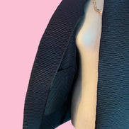 Versailles - Gilet modello strutturato Jap in jaquard nero